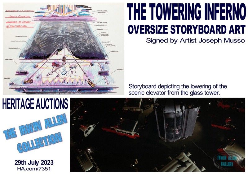 Towering Inferno Original Oversize Storyboard